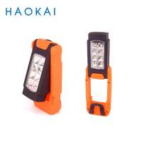 Factory supply rotatable 8 LED inspection emergency outdoor portable battery powered led work lights with stand