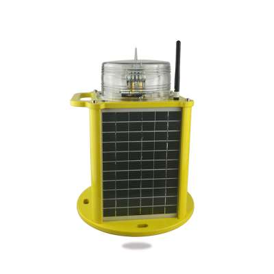 Solar Airfield Light, LED Airport TLOF Lighting Mono Crystalline Silicon Solar Panel Wireless Remote Control Optional Function