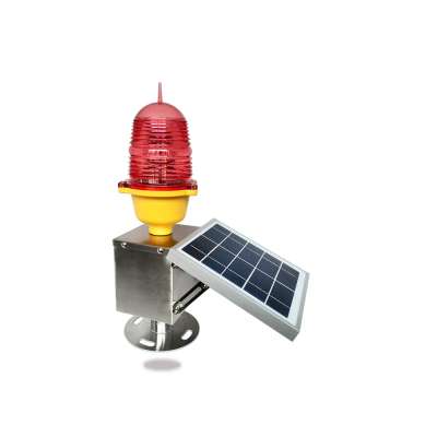 LED red solar aviation light/obstruction light/telecom tower light