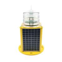 Aviation Obstruction Light /Flashing Red Solar obstruction Beacon Light For Tower