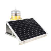 Medium Intensity solar aviation beacon light / solar tower warning light